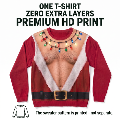 Santa Bare-Chest Sweater