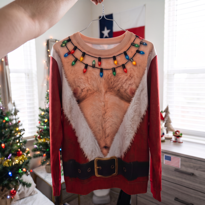 Santa Bare-Chest Sweater